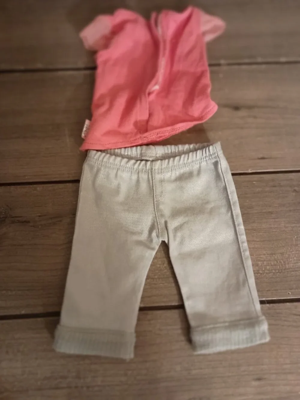 American Girl Doll Isabelle Ballerina Shirt and Sparkly Gray Pants